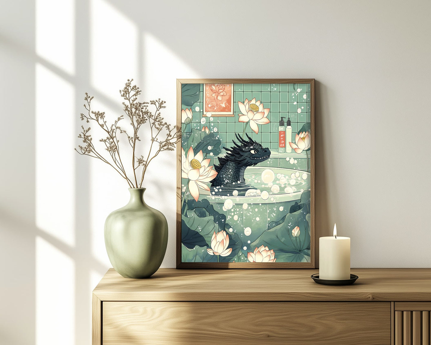 Japanese Animal Art Print Dragon Wall Art
