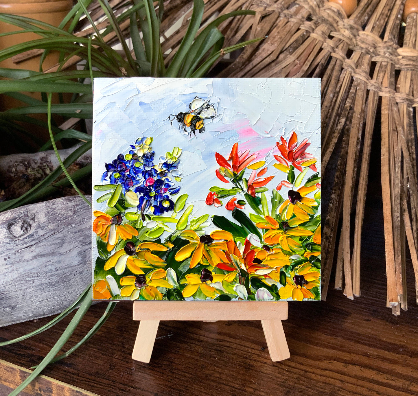 "Bee in Texas Wildflowers"